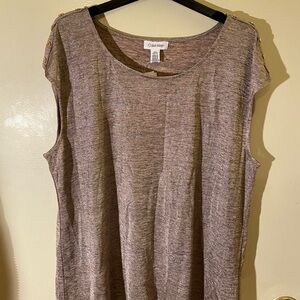 Calvin Klein Women's Tan Blouse